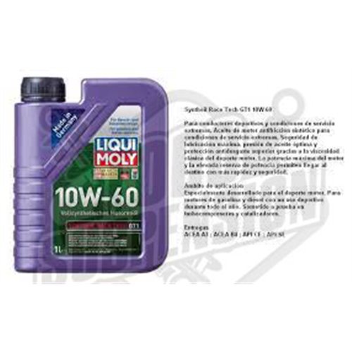 Synthoil Race Tech GT1 10W-60 1 lt