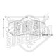 Pastillas de freno GTX Heavy Duty codigo 958 U