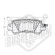 Pastillas de freno GTX Heavy Duty codigo 1250 S